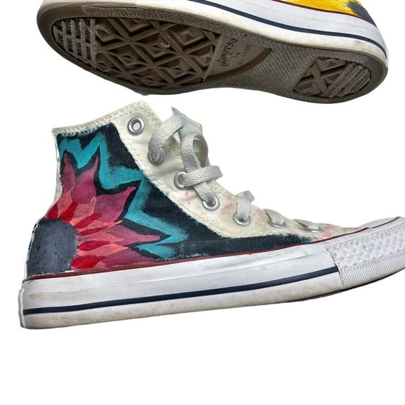 Converse Shoes - Converse Chuck Taylor All Star High Top Hand Painted Flowers Unisex Sneaker